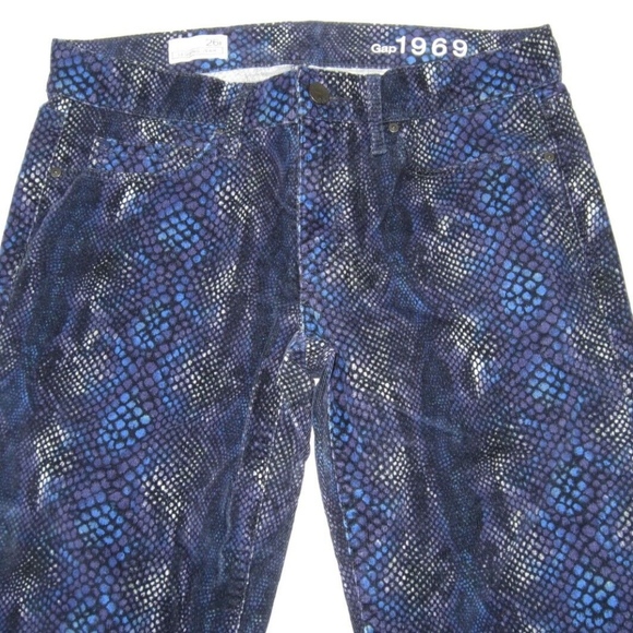 GAP Pants - GAP 1969 Purple Python Legging Corduroy Pants
